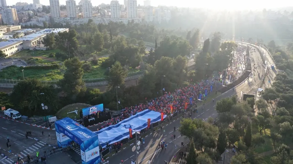 Picture of Jerusalem marathon.